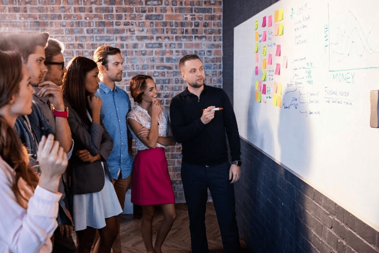 Fractional CTO whiteboard planning session